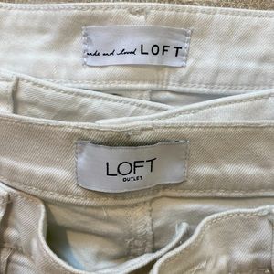 Loft White skinny jeans